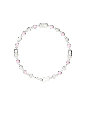 COCSIS粉色星光泡泡满钻手链