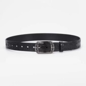 原创美式 带 复古蝴蝶压花皮带潮流设计感小众百搭y2k腰带男女款 裤