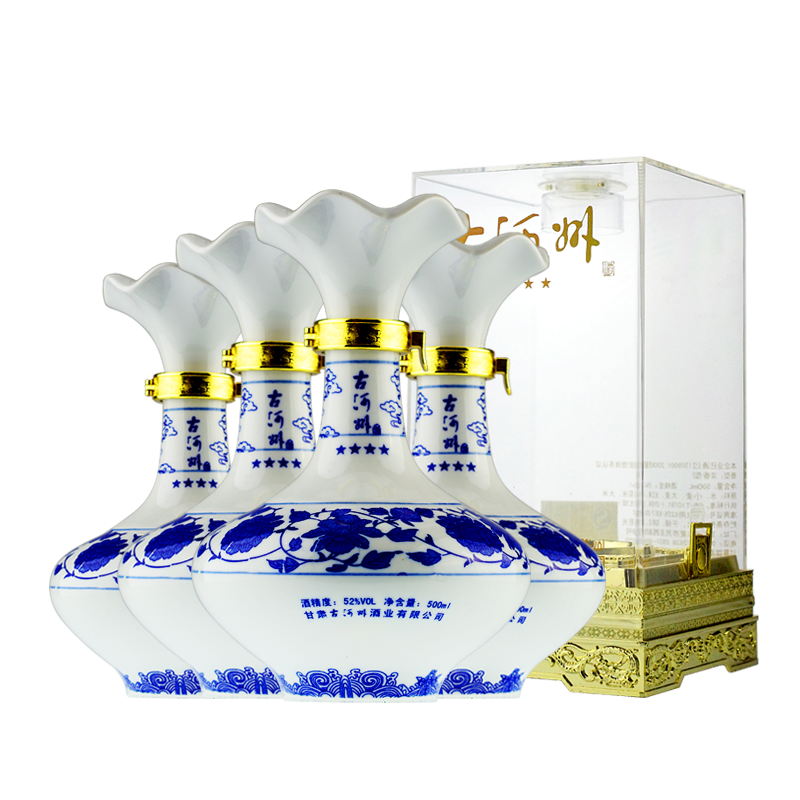 古河州四星浓香型白酒52度500ml