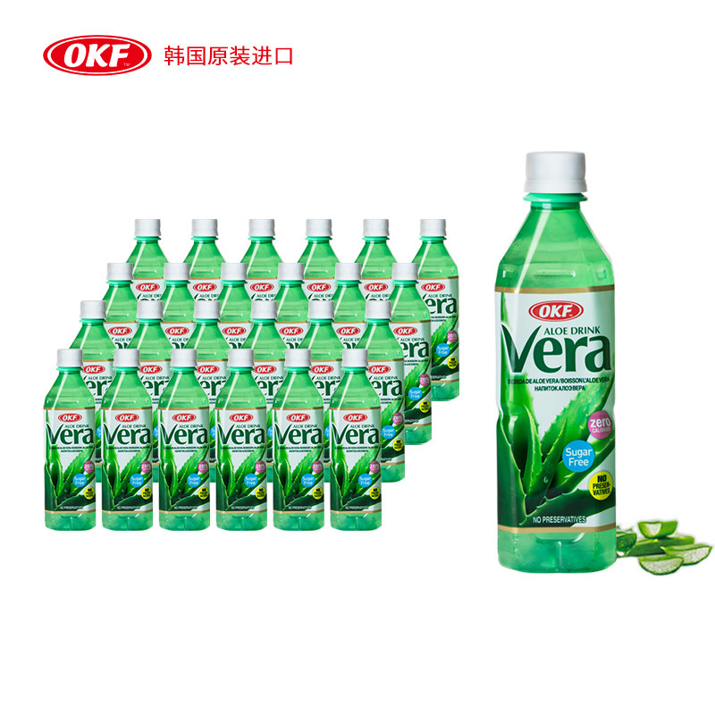 okf芦荟饮料气泡水米露整箱 多口味可选韩国原装进口