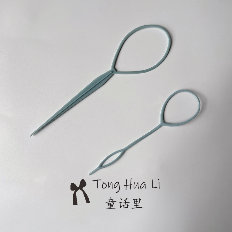 女童可爱彩色编发掏发拉发懒人神器大小号套装不伤发百变盘发针