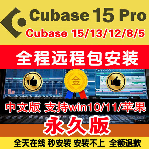 cubase软件远程安装15/14/12pro中文版录音混修音编曲制作win/mac