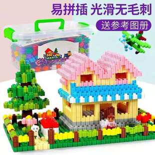 钻石积木小颗粒塑料拼装益智玩具3-6岁男孩女孩马里奥儿童节礼物