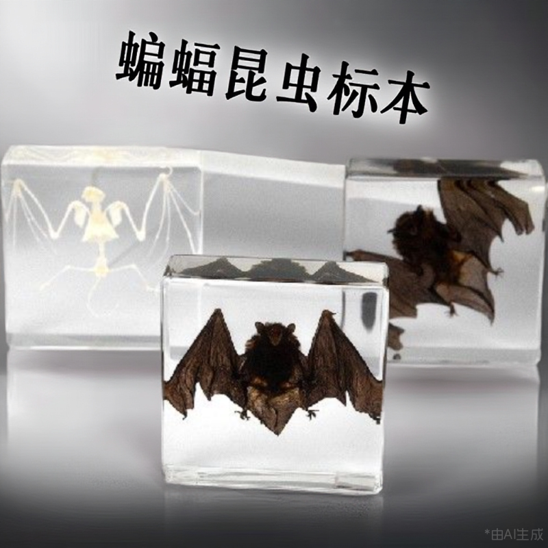 旅游景区包埋纪念品真实蝙蝠