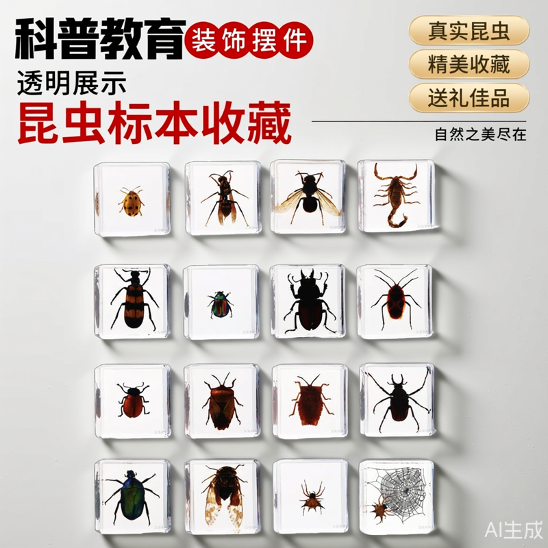 新奇观察龙虾亚克力真实树脂标本