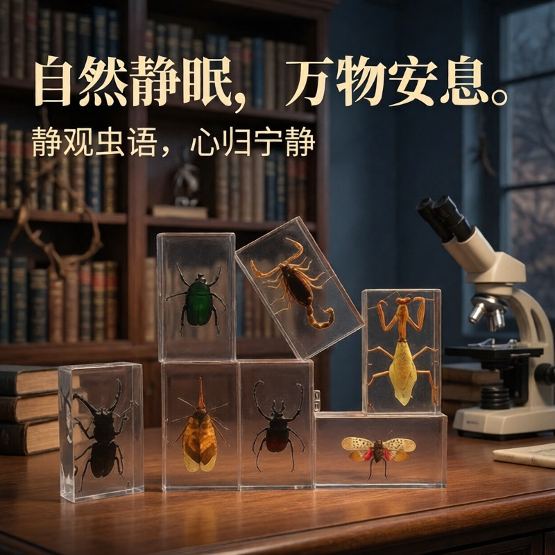 镇尺大号科普蜈蚣成品鱼虫子龙虾真实标本科研独角仙酒柜迷你文创