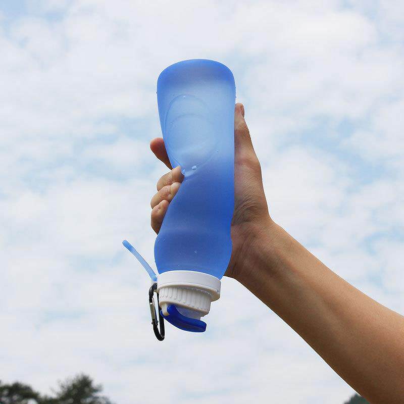 硅胶水杯便携折叠杯子耐高温软高颜值女夏季旅行学生运动水壶厂家