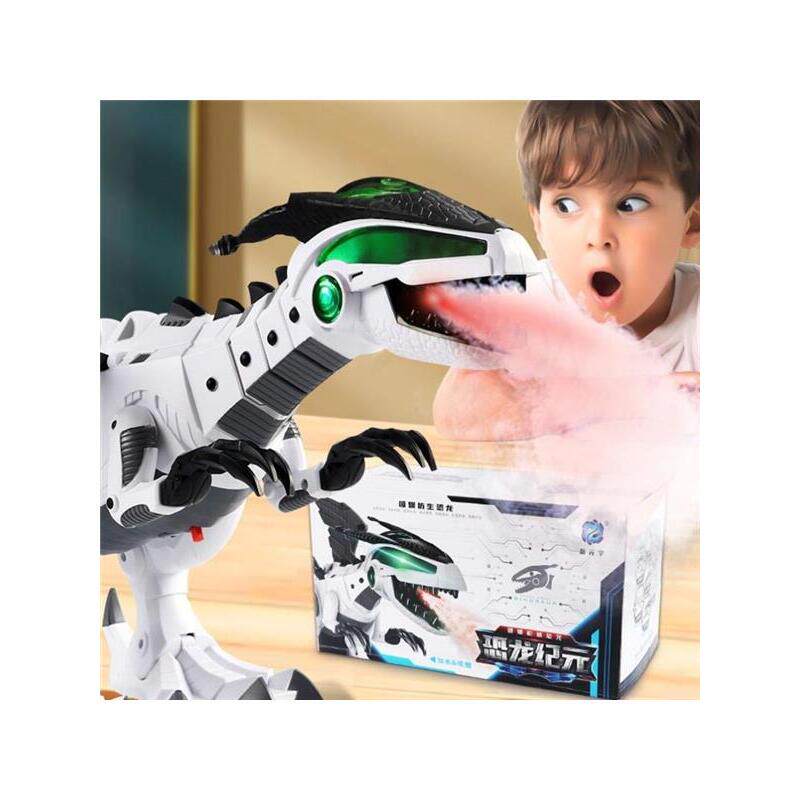 儿童恐龙玩具电动可喷雾喷火霸王龙充电遥控仿真动物会走机械战龙