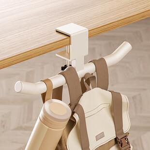 桌边书包挂钩学生教室课桌挂包神器创意办公桌侧边可调节收厂家