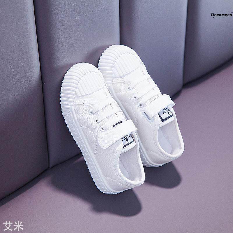 幼儿园小白鞋儿童球鞋演出帆布鞋男女童白色室内舞蹈鞋潮款表厂家