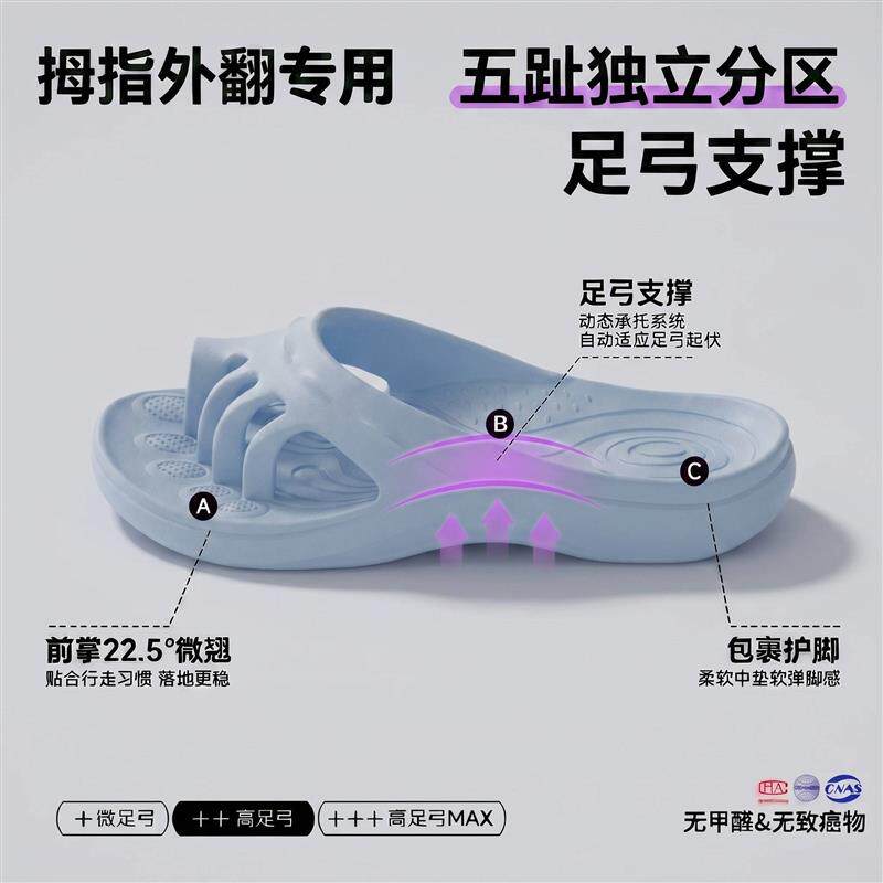 五指分离爪爪拖鞋女款2026新款夏季外穿家用防滑拇指外翻分趾厂家