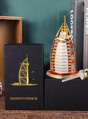 迪拜纪念品阿联酋帆船酒店哈利法塔精油香水礼盒装玫瑰大地厂家