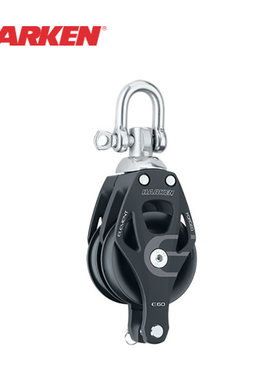 HARKEN 滑轮60mm Element Double Swivel Block w/Becket 6270