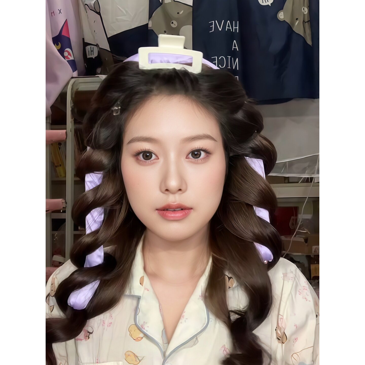睡眠发带卷发懒人神器无热卷发器不伤发免烫女睡觉定型蓬松卷发棒