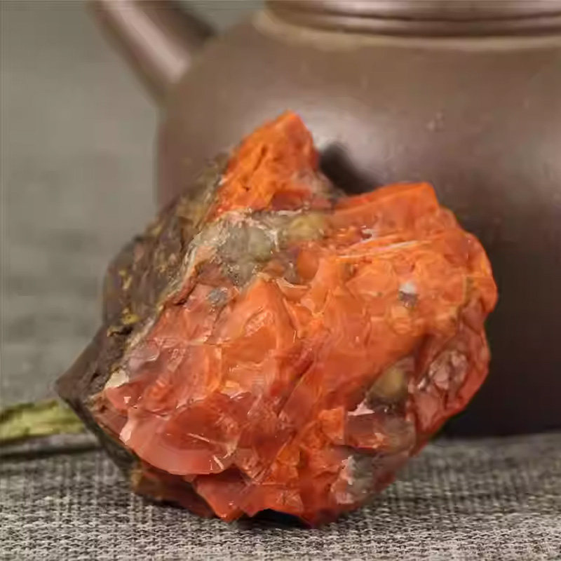 云南保山南红玛瑙原石自然老料雕件时尚饰品DIY摆件礼品收藏挂件