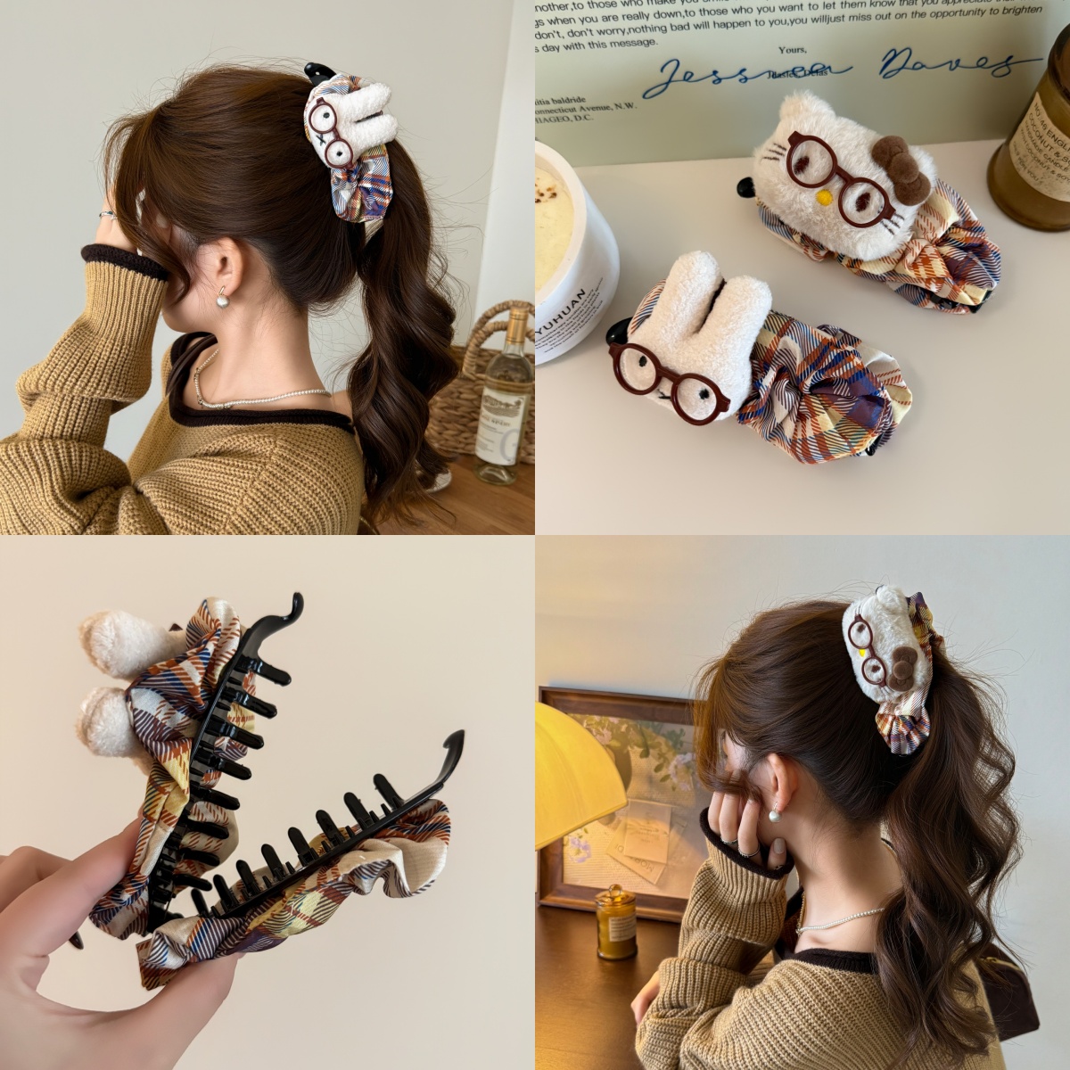 米菲兔香蕉夹女高马尾抓夹发卡