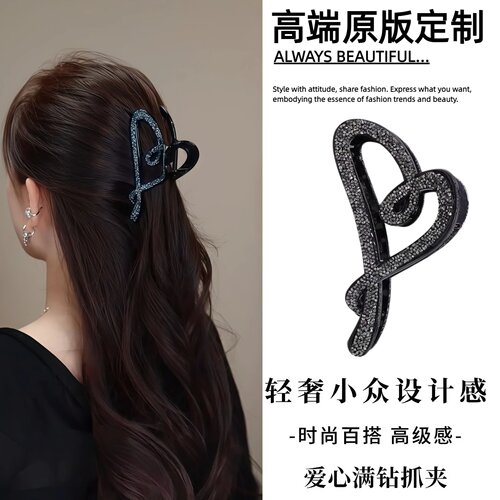 蝴蝶结抓夹女气质后脑勺盘发夹