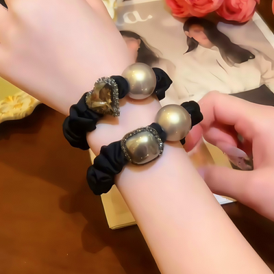 大肠发圈女马尾发绳扎丸子头皮筋