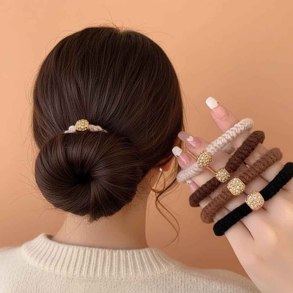 发圈马尾皮筋女扎头发头绳头饰