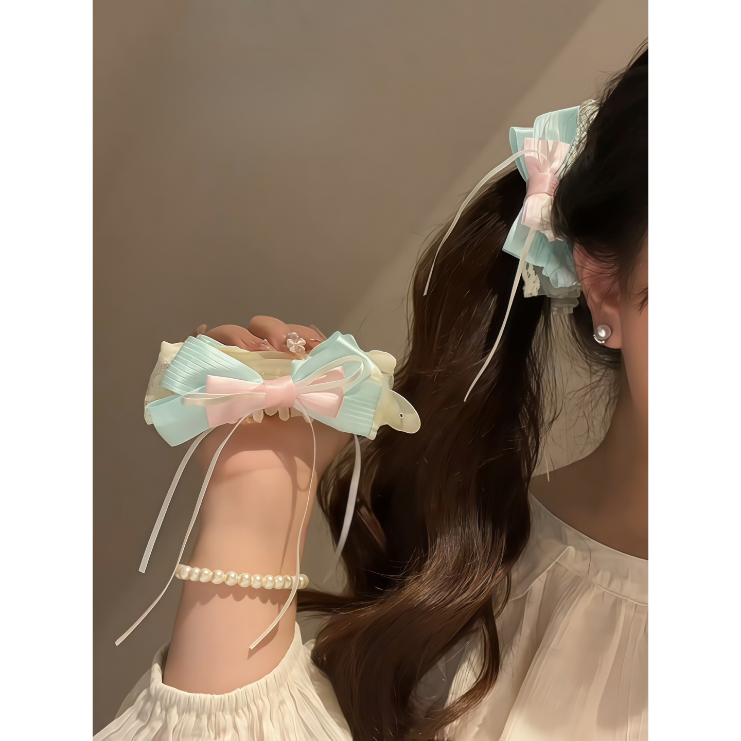 香蕉夹女双高马尾发夹扭扭夹抓夹