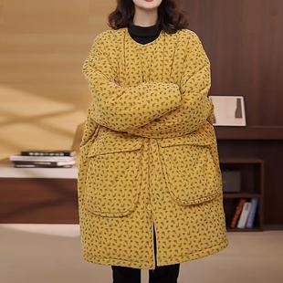 JOYIASS欧韩阔版不臃肿蓄热服外套女冬季轻薄保暖大码宽松中长款