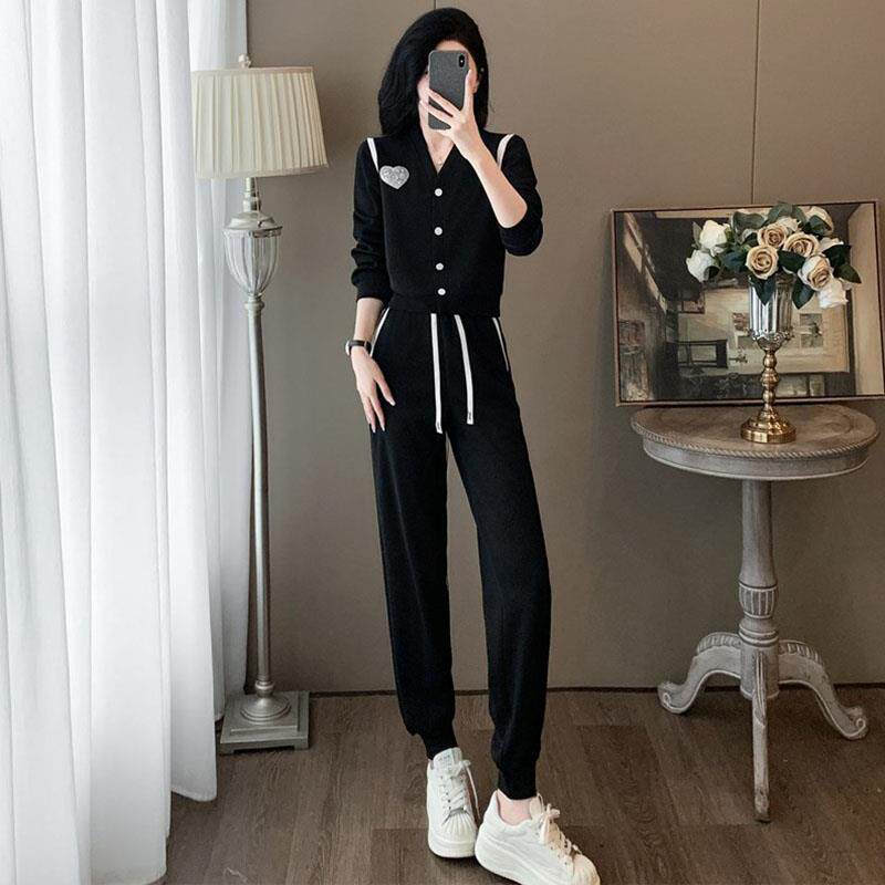 JOYIASS今年流行套装女2025秋季新款设计感大方成熟运动服卫衣卫