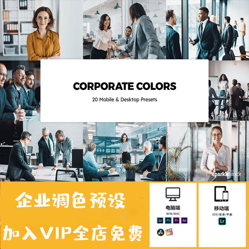 20个企业调色预设