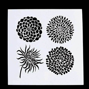 好货1313cm Flower Cake Stencil Fondant Template Cake Decorat