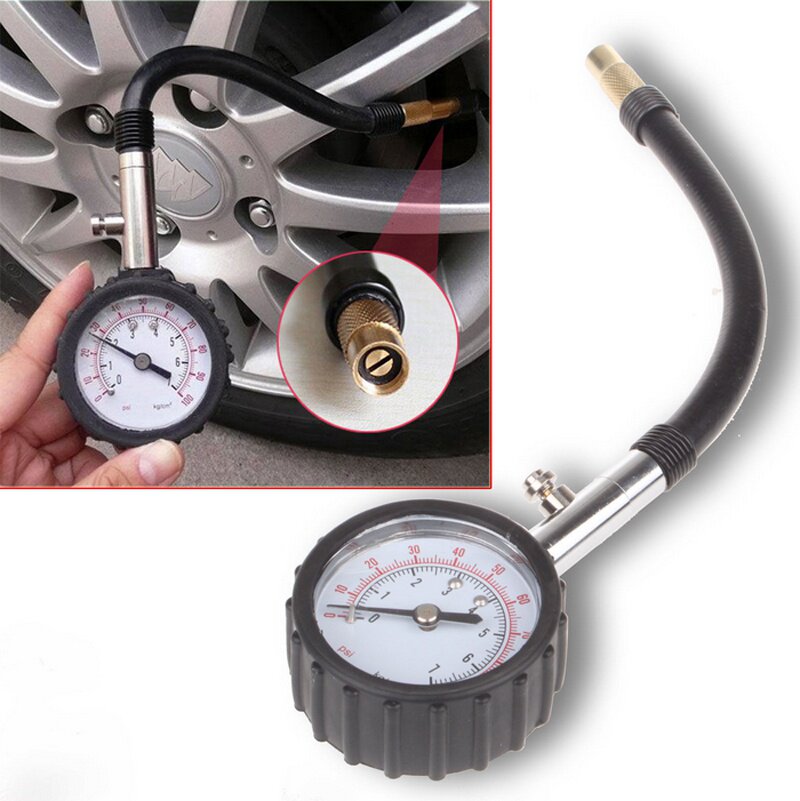 现货速发Log Tube Au C Bike Mor Tyre r Preure Gauge ter