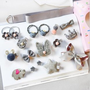 24 Pcs/Set Baby Hair Clips Haarband Bows Baby Girl Hair Ac