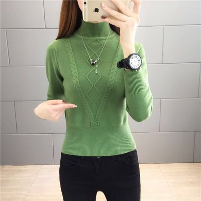 小个子收腰短款毛衣女针织打底衫