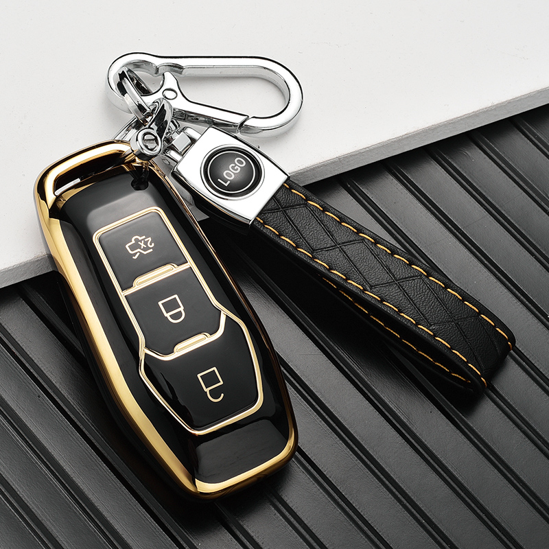 2013款福特蒙迪欧钥匙包专用15款16款17款锐界汽车钥匙套扣壳高档