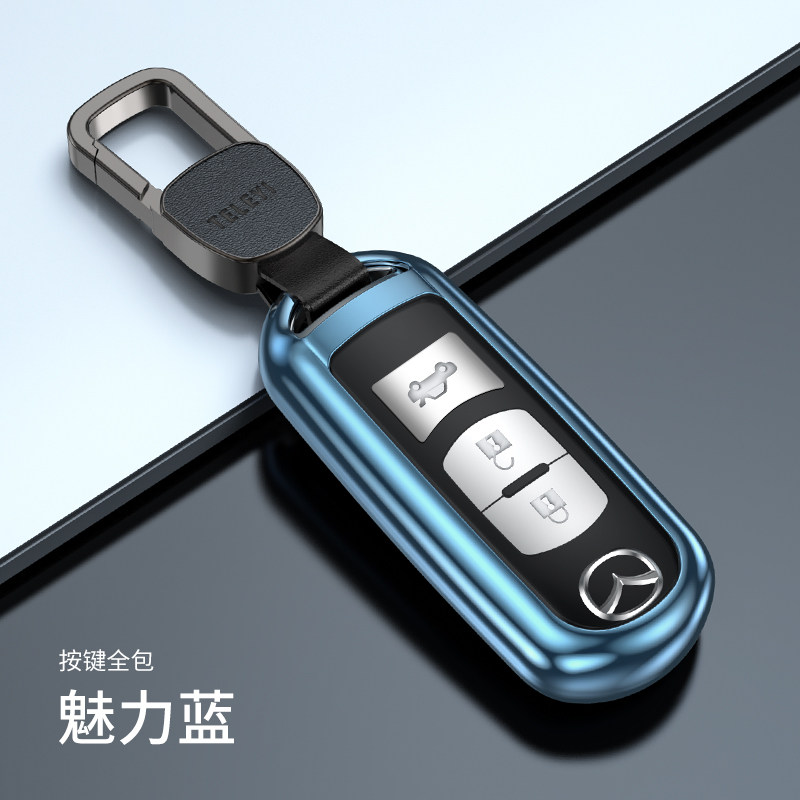 马自达cx8钥匙套专用CX3昂克赛拉CX4阿特兹CX5汽车钥匙包扣壳高档
