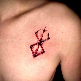 剑风传奇烙印战士纹身贴男女通用防水持久彩色刺青贴纸手臂胸口