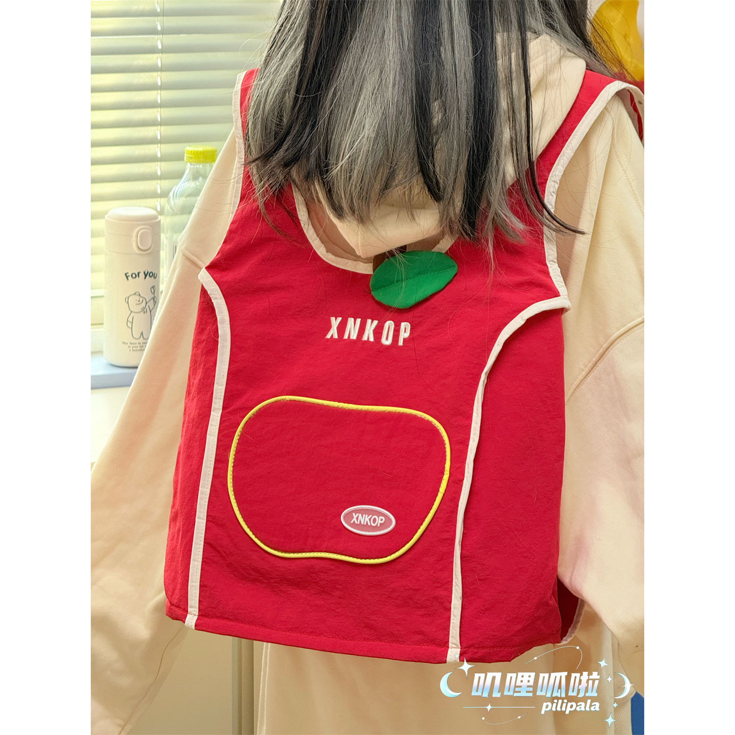 可爱小众双肩包马甲背包