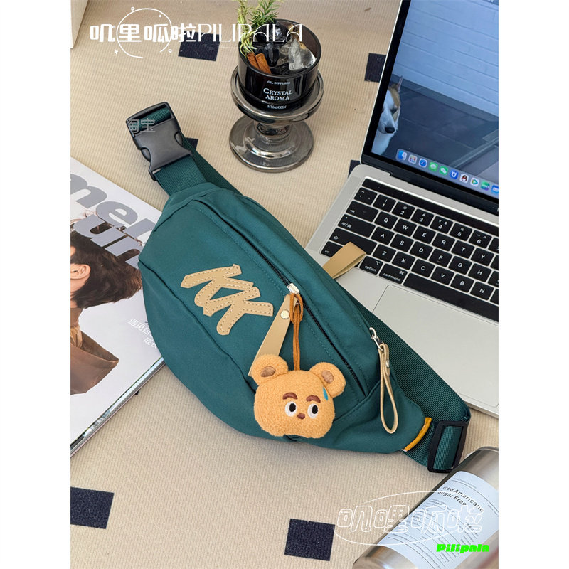 简约百搭胸包骑行运动腰包斜挎包