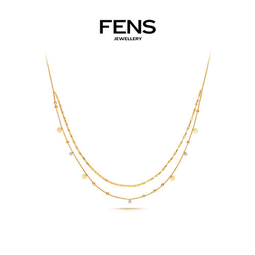 FENS珠宝纯欲链18K金项链女