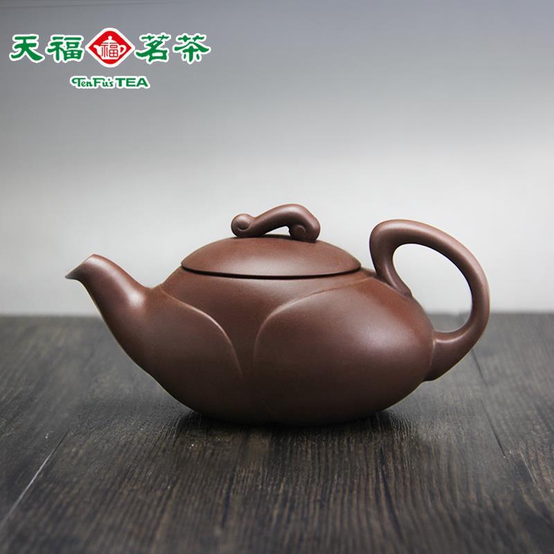 天福茗茶宜兴紫砂单壶功夫茶壶原矿手工大小容量家用喝茶茶壶茶具