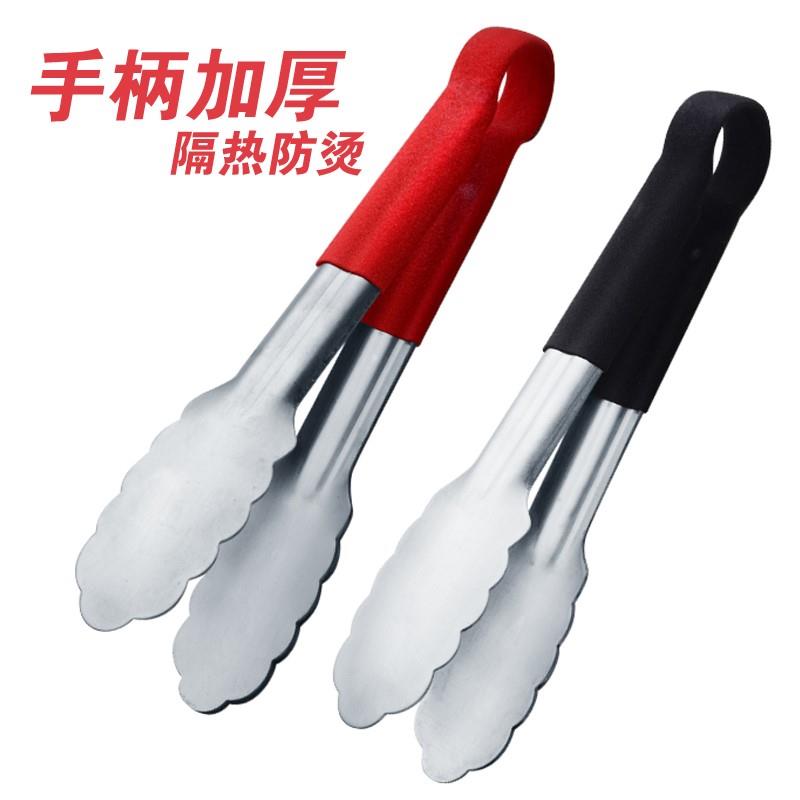 油炸钳子柄煎肉防滑手工烤肠碳火钳夹加长铁钳烤鸭夹子食品取物器