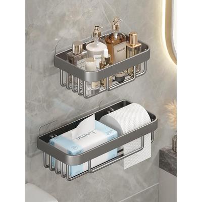 卫生间厕纸盒厕所纸巾盒免打孔抽纸卷纸放置收纳壁挂式浴室置物架