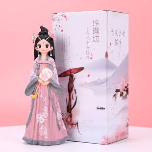 陶瓷人偶汉服女孩摆件古装娃娃古风中国风宫廷格格人物公主少女