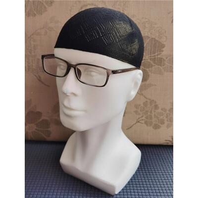 帽子男瓜皮帽礼拜帽回族新款阿拉伯风薄款帽子透气男帽回民针织帽