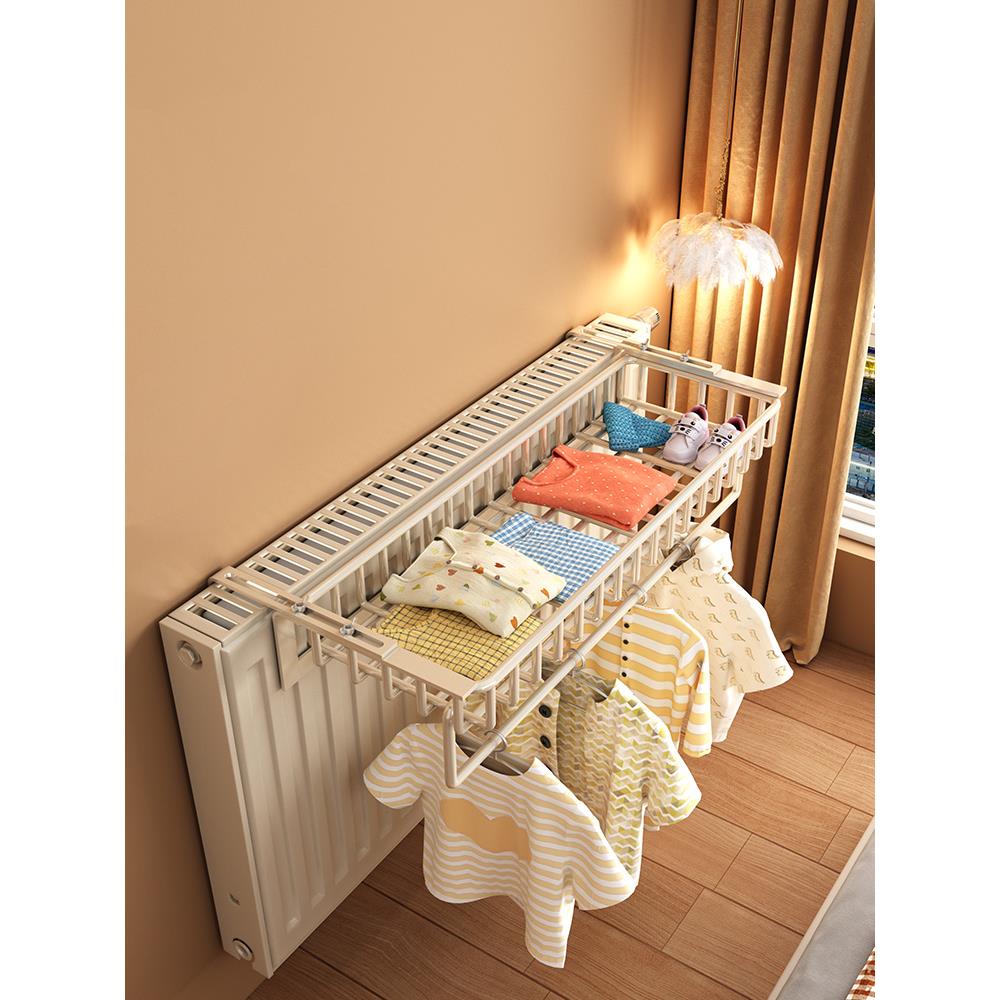 暖气片置物架晾衣架暖气管上专用挂钩挂架烘干凉衣鞋袜架子晾晒架