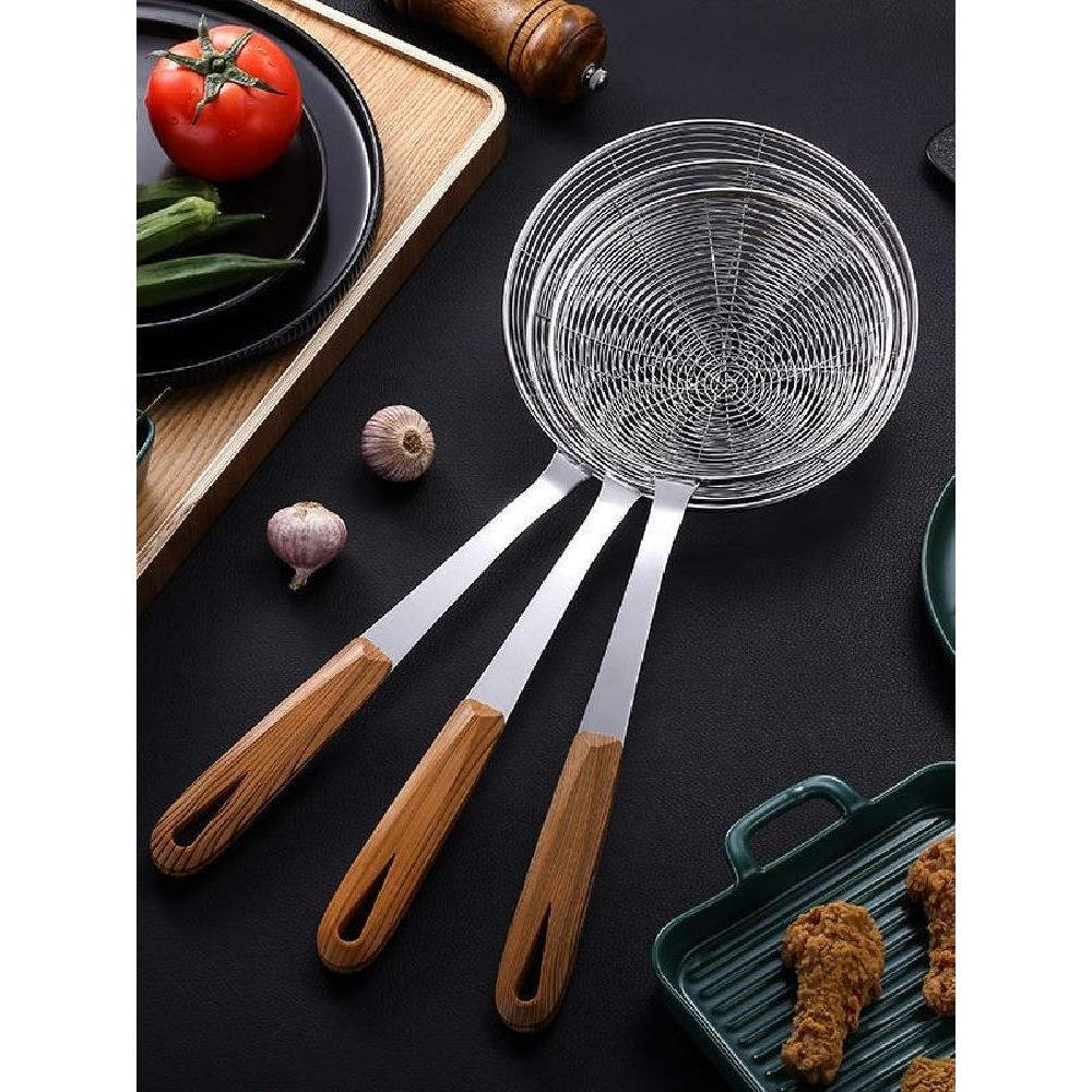 网捞勺大号捞面勺捞饺子油炸笊篱【漏勺网漏】不锈钢线多用火锅漏