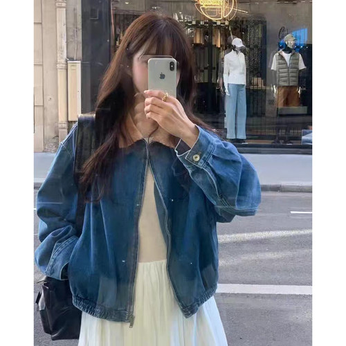吴小姐韩代objet牛仔外套女