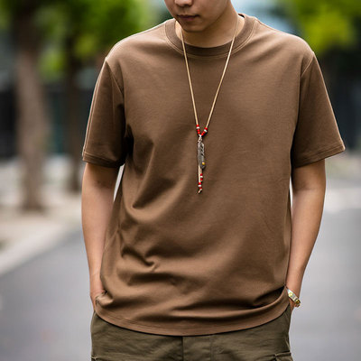 新疆长绒棉基础圆领T恤