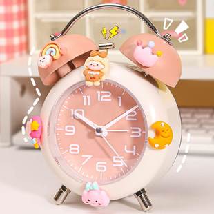 闹钟学生专用起床神器可爱小女孩2024新款 儿童男孩床头闹铃时钟