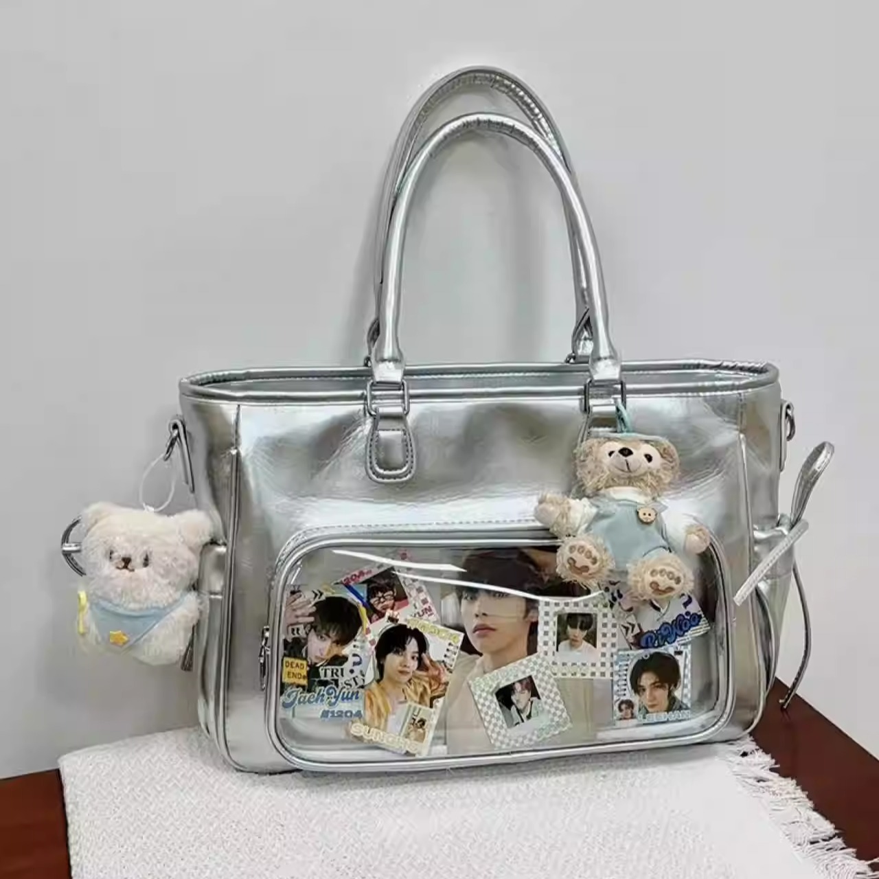 追星痛包新款演唱会暗格藏灯牌