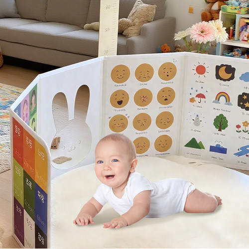 立式认知卡屏风婴儿镜