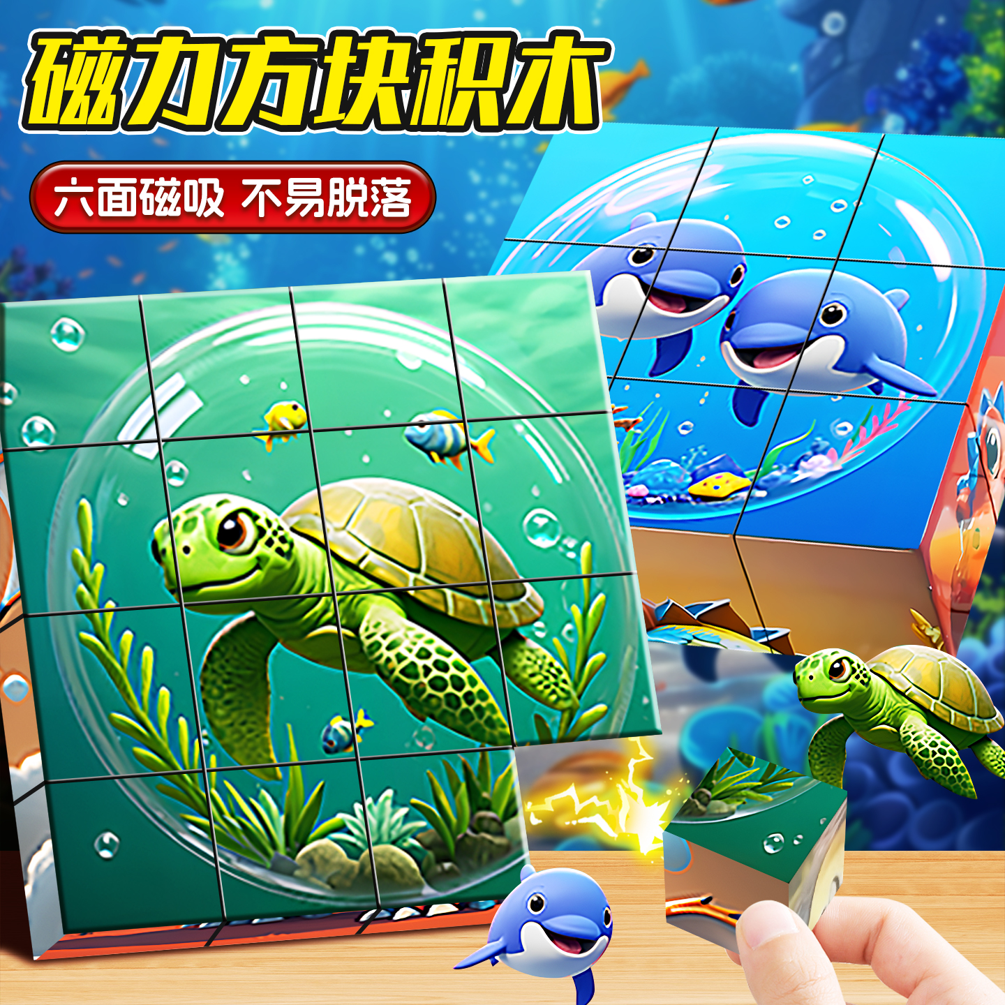 儿童磁力3d立体磁力拼图